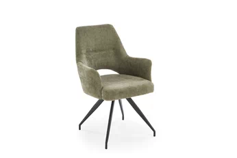 židle čalouněné Rivo obrotowy - šenil oliwkowy Odin 77