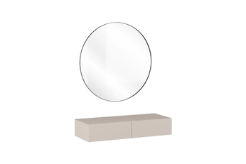 Toaletný stolík závesná z zrkadlom Jukon 90 cm - kašmír