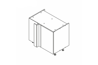 KAMMONO DPRP110x65 - Skříňka spodní rohová - P2 i K2 BLACK