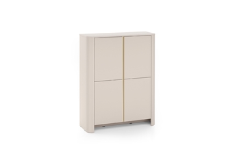 Komoda vysoká Sorrenti 103 cm - kašmír / zlaté