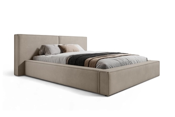 Posteľ čalúnená Molino 160x200 S vnútorným úložným priestorom- béžový velúr Castel 15
