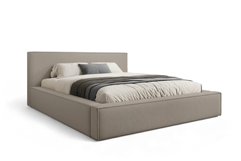 Postel čalouněné Nirello 180x200 s úložným prostorem- béžová samet Castel 15
