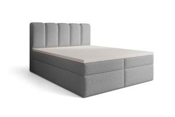 Boxspring posteľ Tenor 160x200 s úložným priestorom - šedá bukla Quelle 83