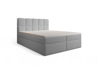 Postel boxspring Carello 160x200 s úložním prostorem - šedá bukla Quelle 83  Postel boxspring Carello 160x200 s úložním prostorem - šedá bukla Quelle 83