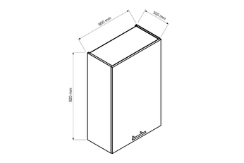Adele W60/92 P/L - Skříňka závěsná vysoká