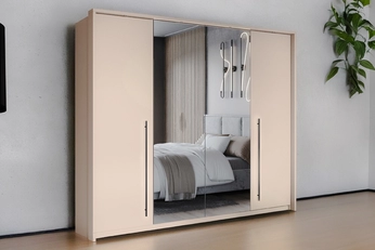 Skriňa Savana 255 cm dvojdverová - Pieskový Béžová