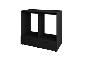 Zabudowa na pralke / suszarke Rosa se zásuvkami - černá onyx