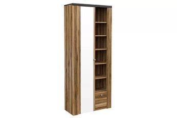 dulap do antecamere Larona 87 cu sertar 80 cm - satin nussbaum / touchwood