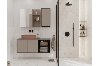 Komplet nábytku lazienkowych Irvine - congo / černá