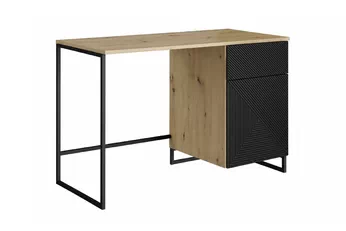 psací stůl Asha 120 cm z szuflada - artisan / černá mat / černá Rošt