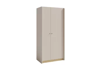 Šatník Fiorenza 90 cm béžový s olejovým dubom, s dvoma dverami