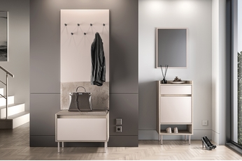 Komplet nábytku pro předsíně Tivano V - kašmír / dub cremona