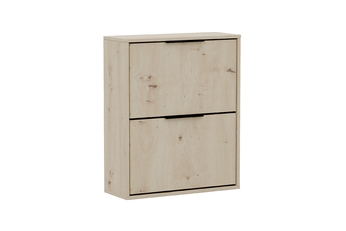 Skrinka na topánky Milo závesná / stojaca dvojúrovňový - Dub artisan 