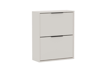 Skrinka na topánky Milo závesná dvojúrovňový - Béžová Pieskový