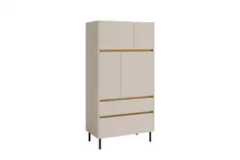 Regál Pre mladých Luca 80 cm zamkniety - bez Pieskový / Dub olejowany