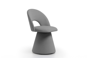 židle čalouněné Aveliro kubelkowe - šedá samet hydrofobní  Salvador 17