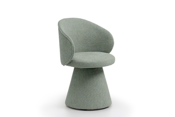 Stolička čalúnená Orevi Spin kubelkowe otočna - jasna zelená boucla Catch Me 13