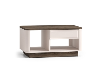 Stolík kawowy Amberto 90 cm z szuflada - kašmír / Dub windmill dark