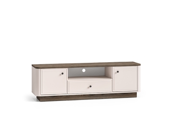 TV skrinka Amberto 160 cm z szuflada - kašmír / Dub windmill dark