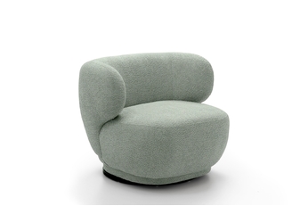 Křeslo čalouněná Skindi obrotowy - zielona boucle Catch Me 13