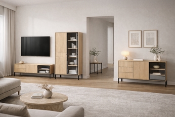 Komplet nábytku do obývacej izby Harmona - Dub lindberg
