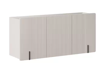 Komoda Malmi 150 cm třídveřová závěsná - kašmír / crema bianca / černá