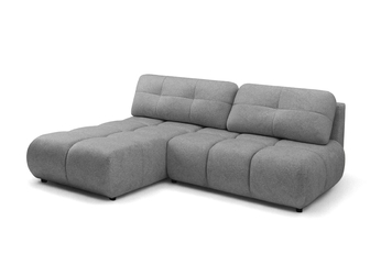 Rohová sedacia súprava Lerio Ľavá strana s funkciou spánku - jasno šedá dzianina hydrofobowa Blur 18