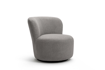 Kreslo odpočinkové Hygga otočna - šedá boucle  Catch Me 24