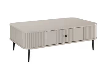 Stolík kawowy Vesper 103x60 cm z szuflada - kašmír / čierny nožičky