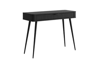 Toaletný stolík Zeliano z szuflada 100 cm - Čierny / nožičky čierny