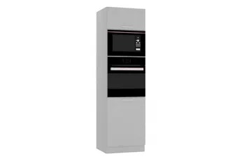 regál Kuchynský  Natalia D60 PK MV/2133 P/L pre vstavanu ruru i mikrofalowki - šedý mat