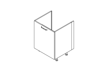 Skrinka Kuchynská dolná KAMMONO P2 DZCSS60 z szuflada pod zabudowe zlewu