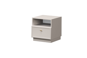 Noční stolek Lorini z szuflada 45 cm - kašmír / zlatá uchwyt