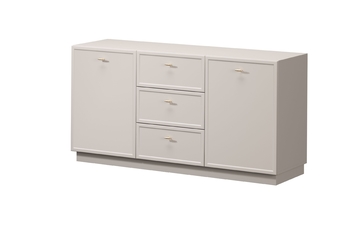 Komoda Lorini 150 cm so zásuvkami - kašmír / zlote úchyty T-bar