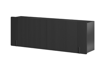 Komoda Malmi 200 cm závesná - Čierny mat / Čierny