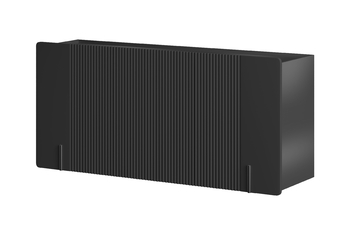 Komoda Malmi 150 cm závěsná - černá mat / černá