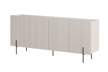 Komoda Malmi 200 cm - kašmír / černá nozki