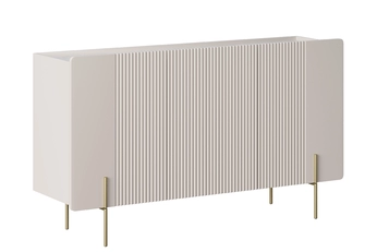 Komoda Malmi 150 cm třídveřová - kašmír / zlote nozki