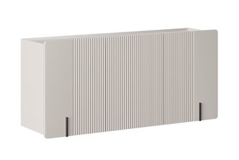 Komoda Malmi 150 cm třídveřová závěsná - kašmír / černá