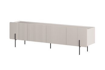 TV skrinka Malmi 200 cm - kašmír / čierny nozki