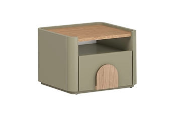 Nočný Stolík Amilio z szuflada 50 cm - eukaliptus / Dub baltic dune / úchyty Dub prírodné