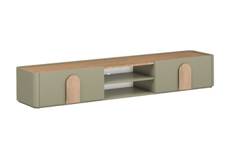 TV skrinka Amilio 220 cm z szuflada - eukaliptus / Dub baltic dune / úchyty Dub prírodné