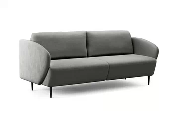 Pohovka rozkládací Naolia - šedá plecionka Magni 206-13 / černá nozki - Limitowana oferta