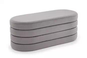 Lawka čalúnená Velio s úložným priestorom do predsienie - Popolový velúr