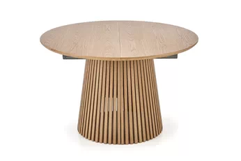 Stôl okragly Brevon 120-210x120 cm rozkladany - Dub prírodné