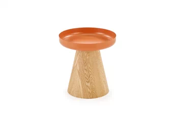 Konferenčný stolík okragla Gina 40 cm do obývacej izby - prírodné / škoricový