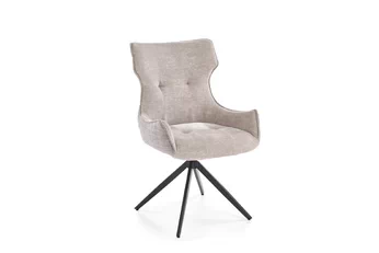 židle čalouněné Rippla obrotowe - popelavá