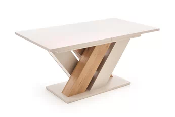 Stôl rozkladany Silvano 160-200x90 cm - kašmír / Dub cremona