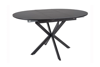 Stôl rozkladany Zinvero 140-180x100 cm ceramiczny - Čierny mat / Čierny
