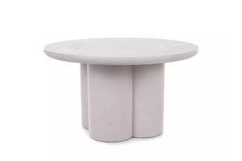 Stolík kawowy okragly Cylindus 80 cm - svetlý šedý